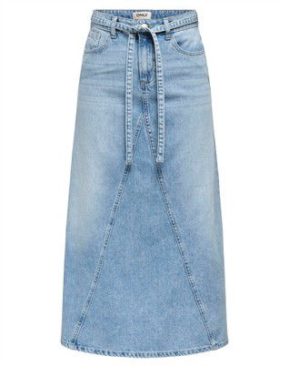 Sophia Belt Maxi Denim Nederdel